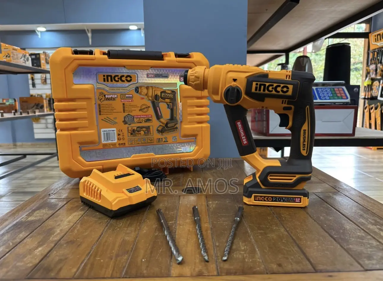 18mm Cordless Brushless Rotary Hammer + 20V Battery – CRHLI201881