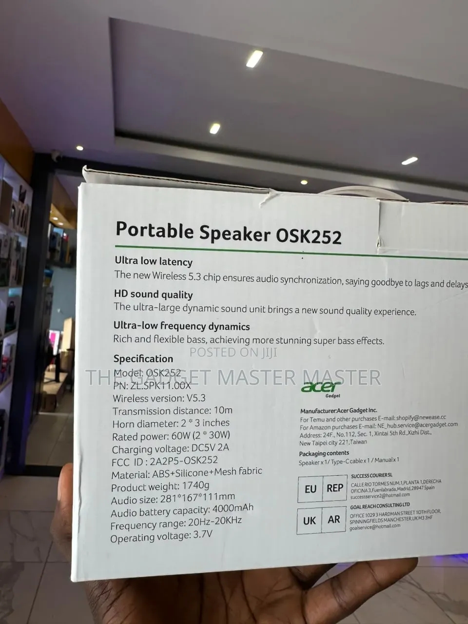 Acer OSK252 Portable Bluetooth Speaker