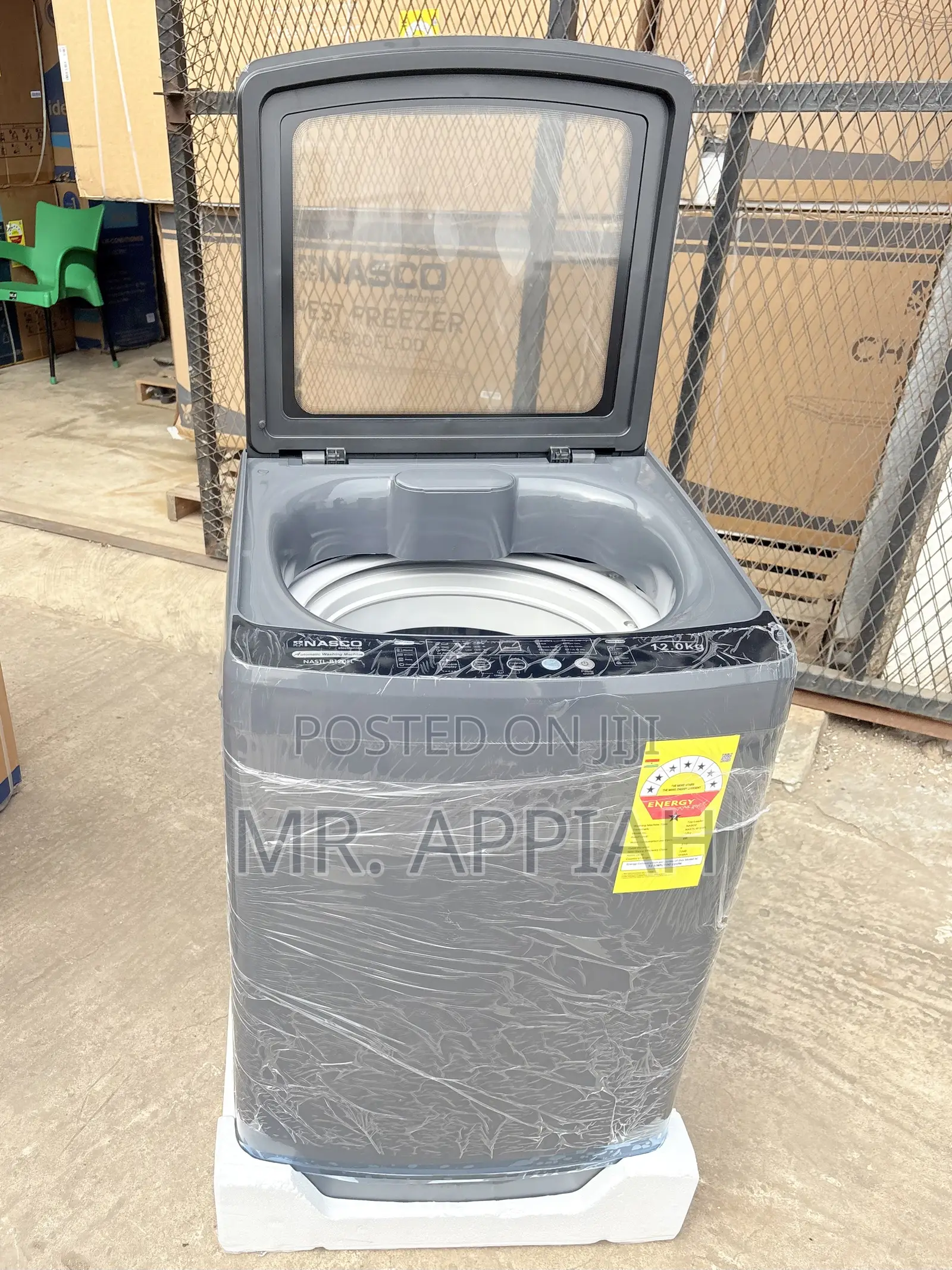 Full Automatic Nasco 12kg Top Load Washing Machine(Gray)