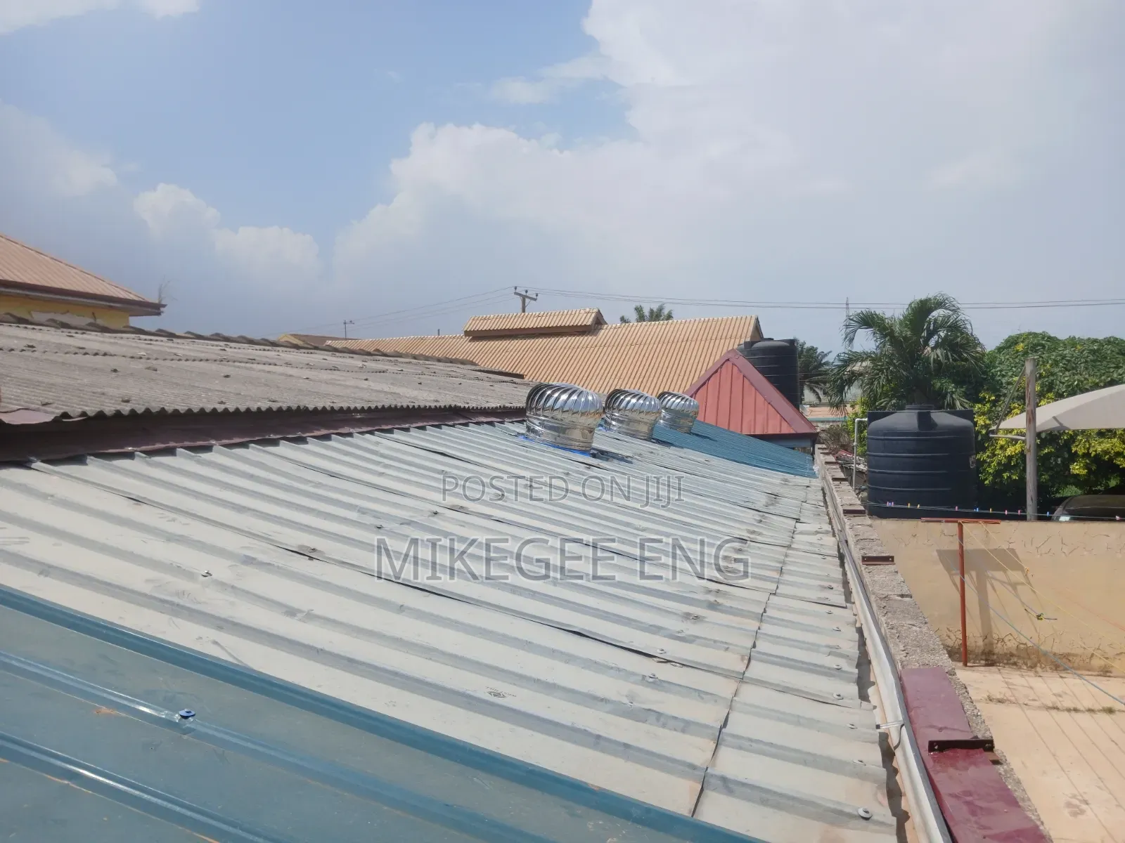 Roof Top Heat Extractor Installation