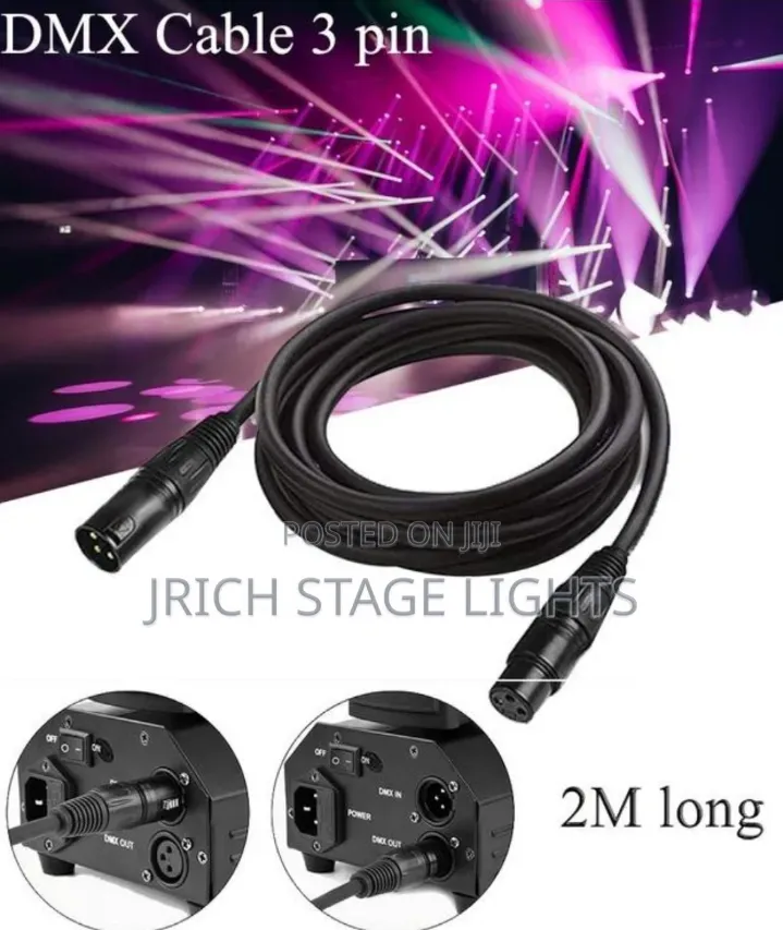 DMX Cables for Stage Lights [2 Meters]