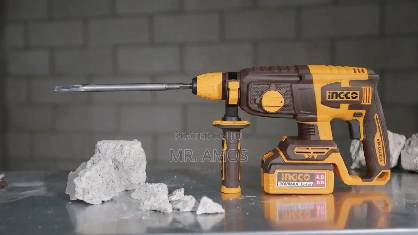 24mm Cordless Rotary Hammer + 2x4.0Ah Battery 20V - CRHLI202482