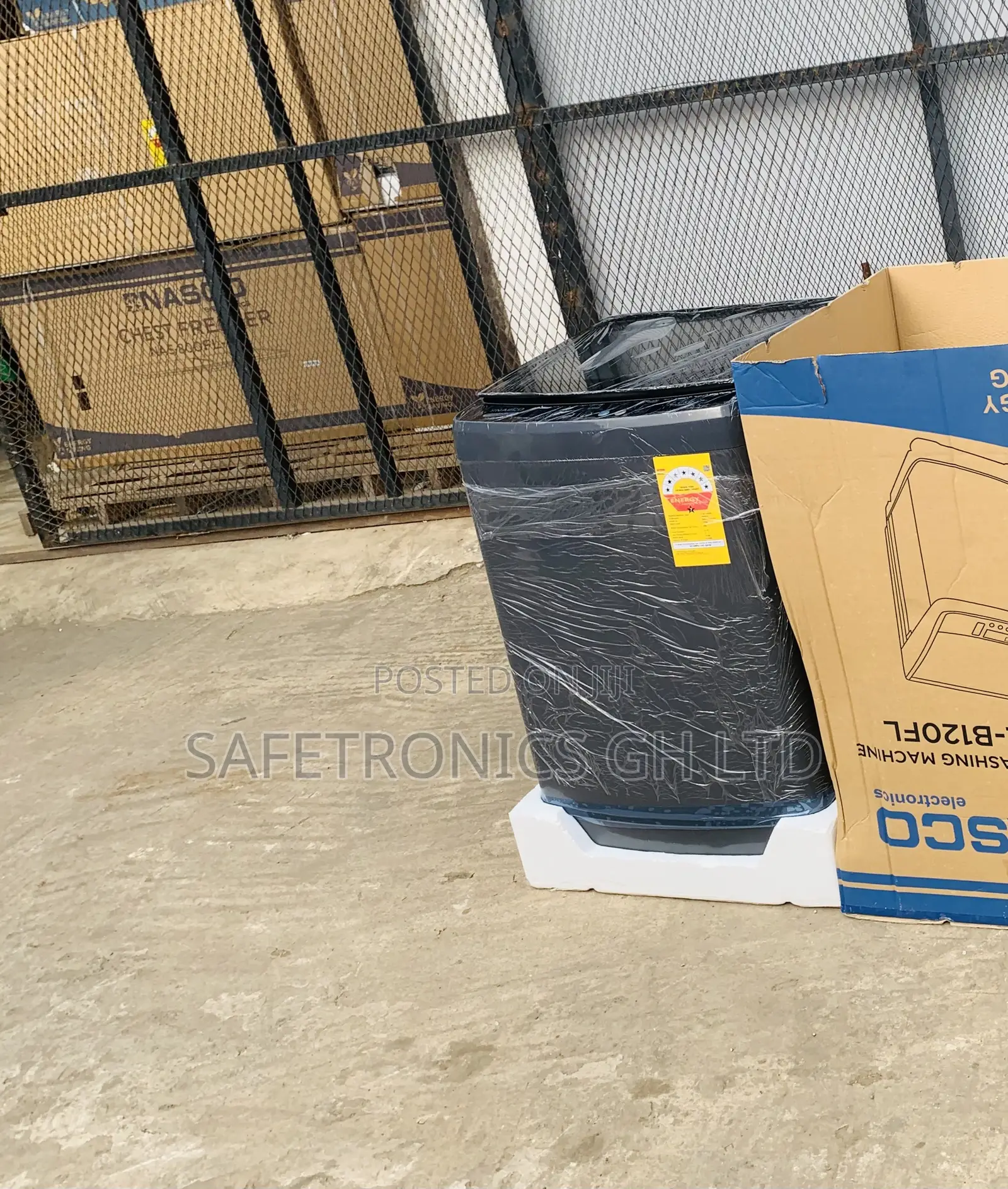 Get (WashEase) Nasco 12kg TopLoad (Grey) WashingMachine