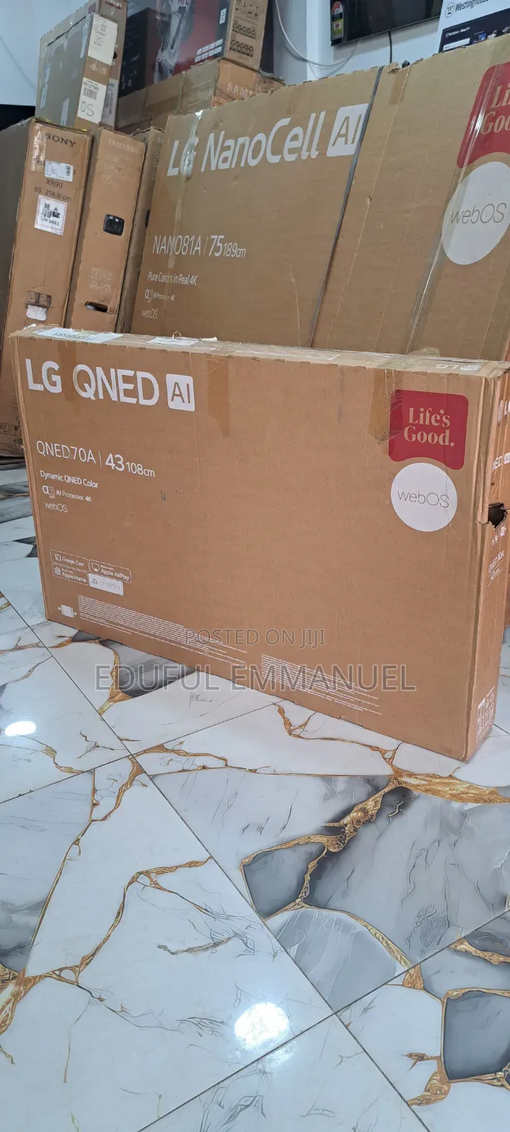 LG 43" QNED QNED70 UHD Smart 4k HDR AI Netflix YouTube Apple Airplay