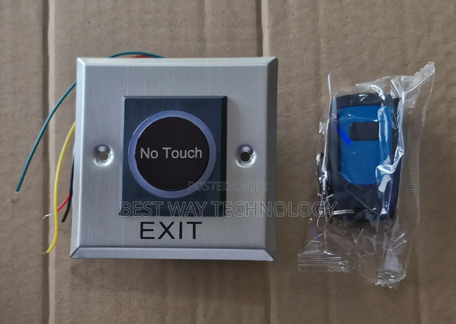 Non Touch Exit Button
