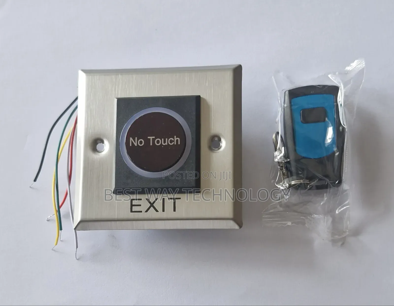 Non Touch Exit Button