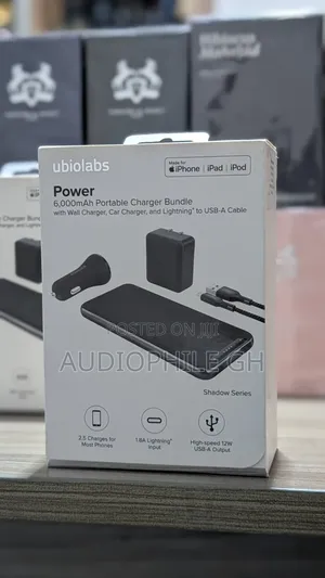 Ubiolabs 6000 mAh Portable Charger Bundle With Power Bank