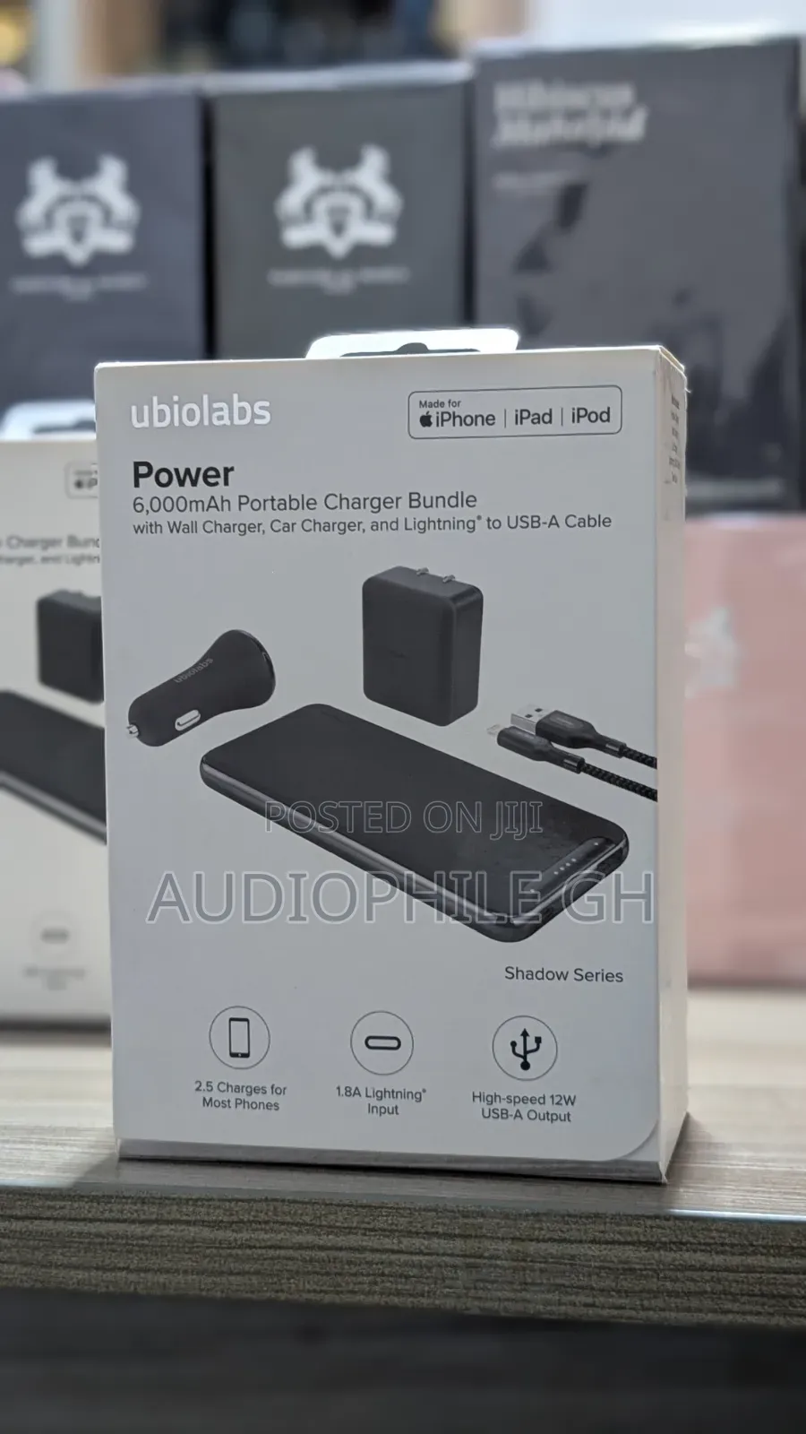 Ubiolabs 6000 mAh Portable Charger Bundle With Power Bank