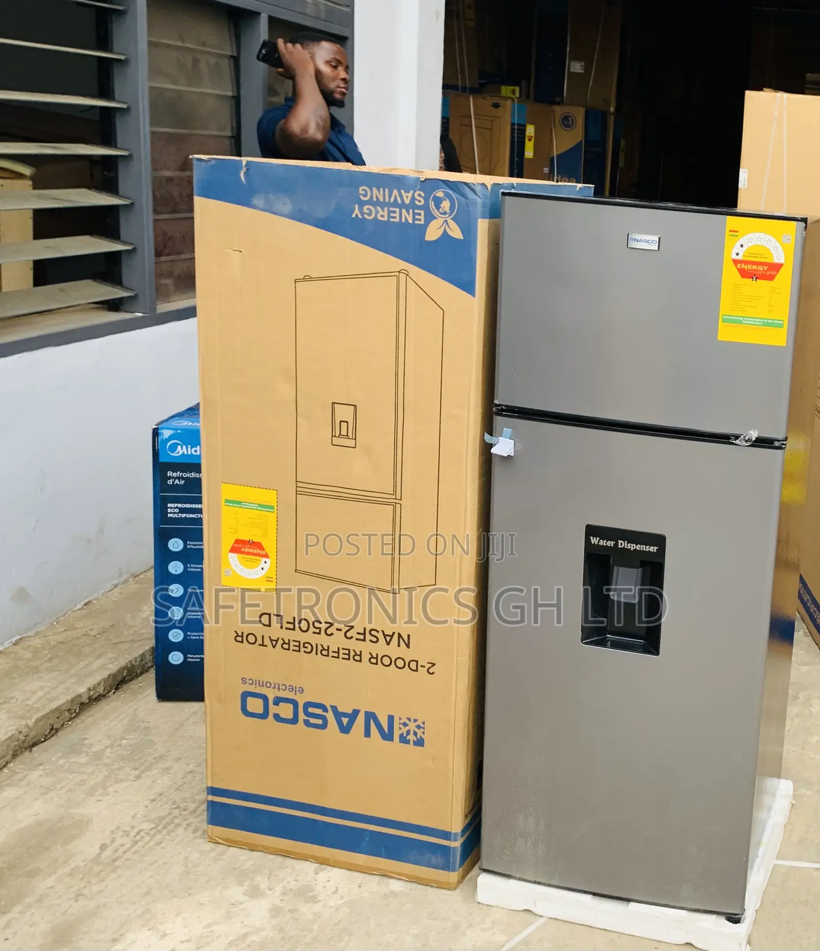 Order Top Mount 210L Nasco Grey Nasf2-250fld Fridge