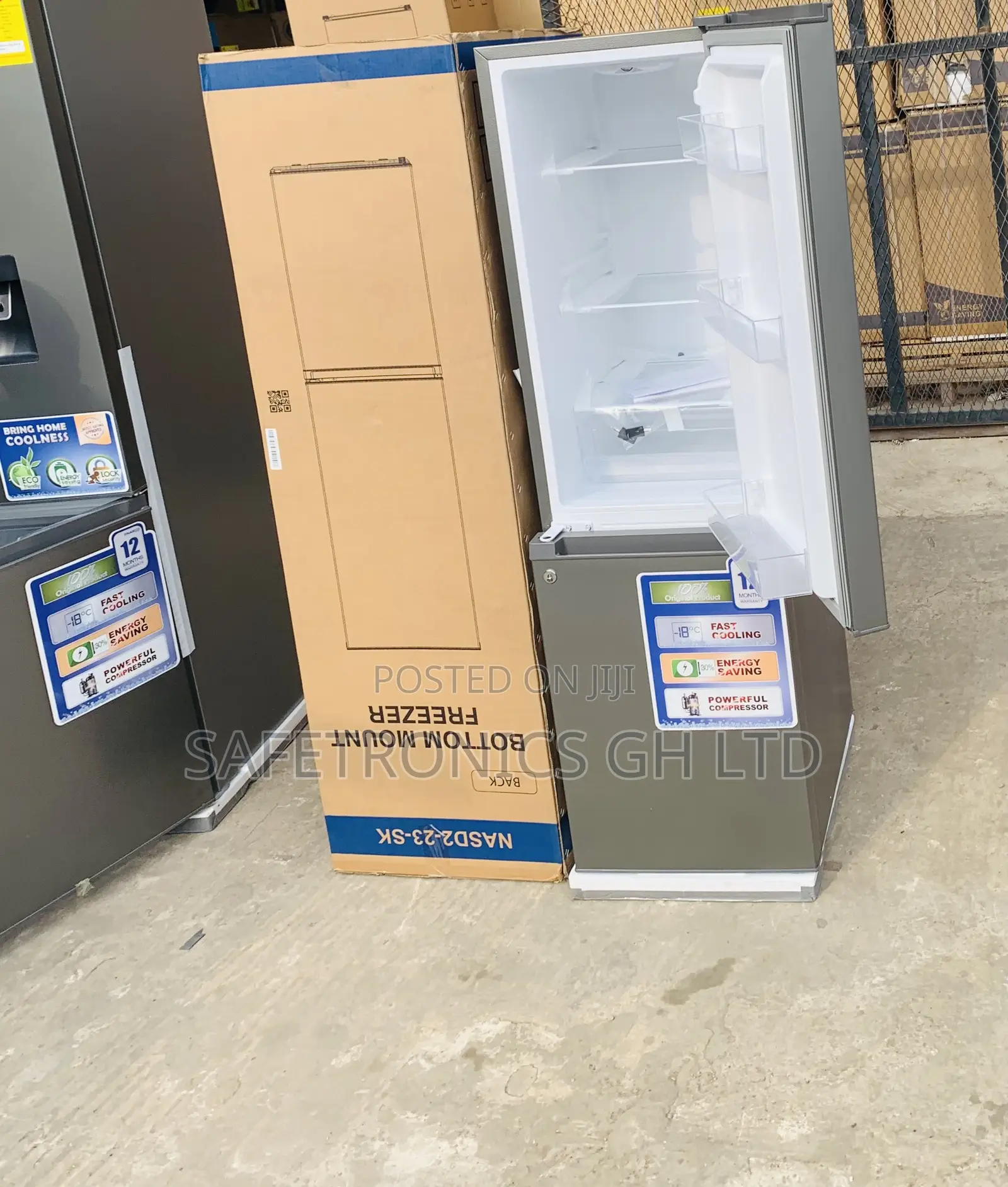 Great Nasco 170L (FrostPlus) Nasf2-23-Sk Bottom Mount Fridge