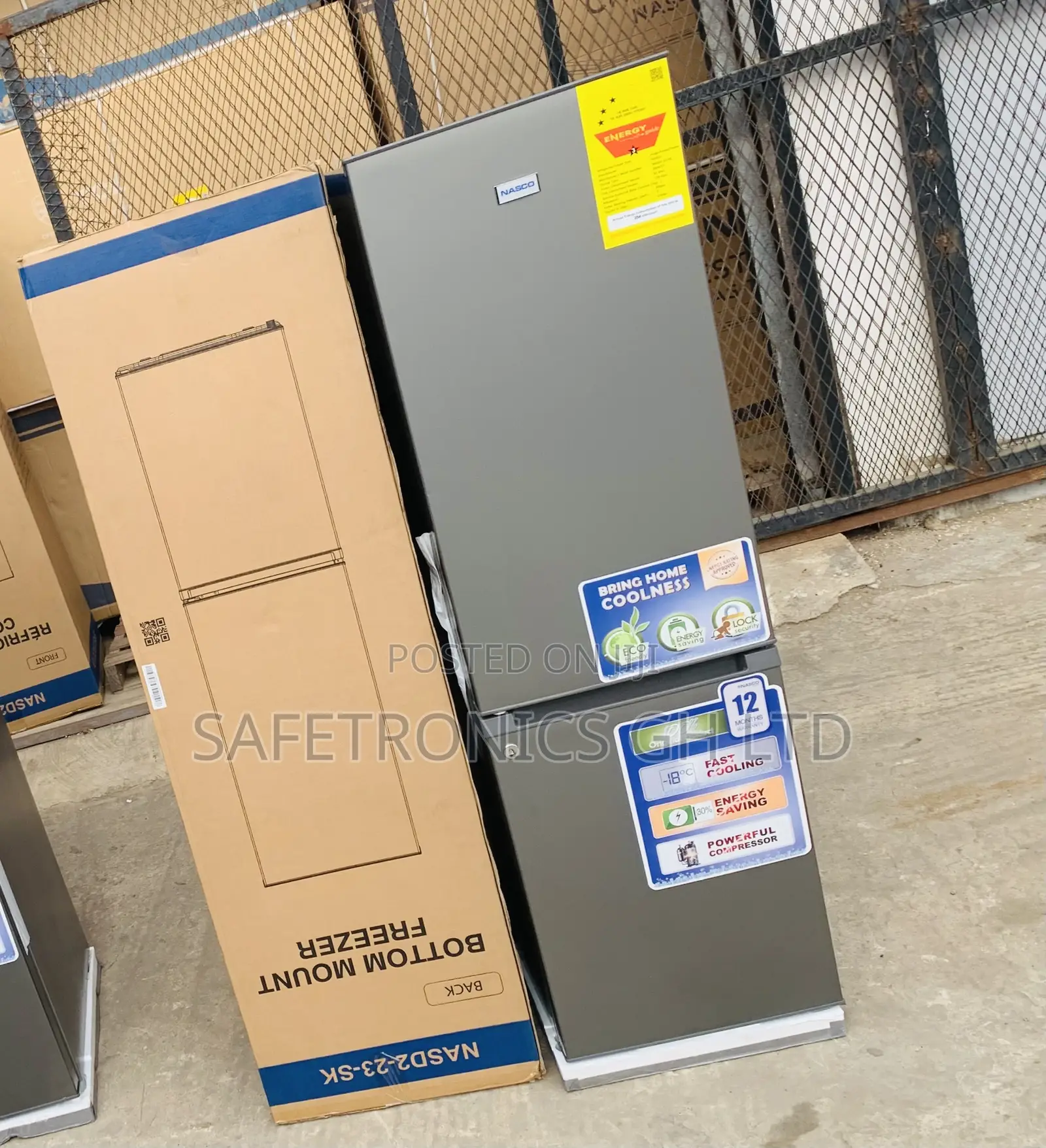 Nasco Freezepro 170L Nasco Nasd2-23-Sk (Grey) Fridge
