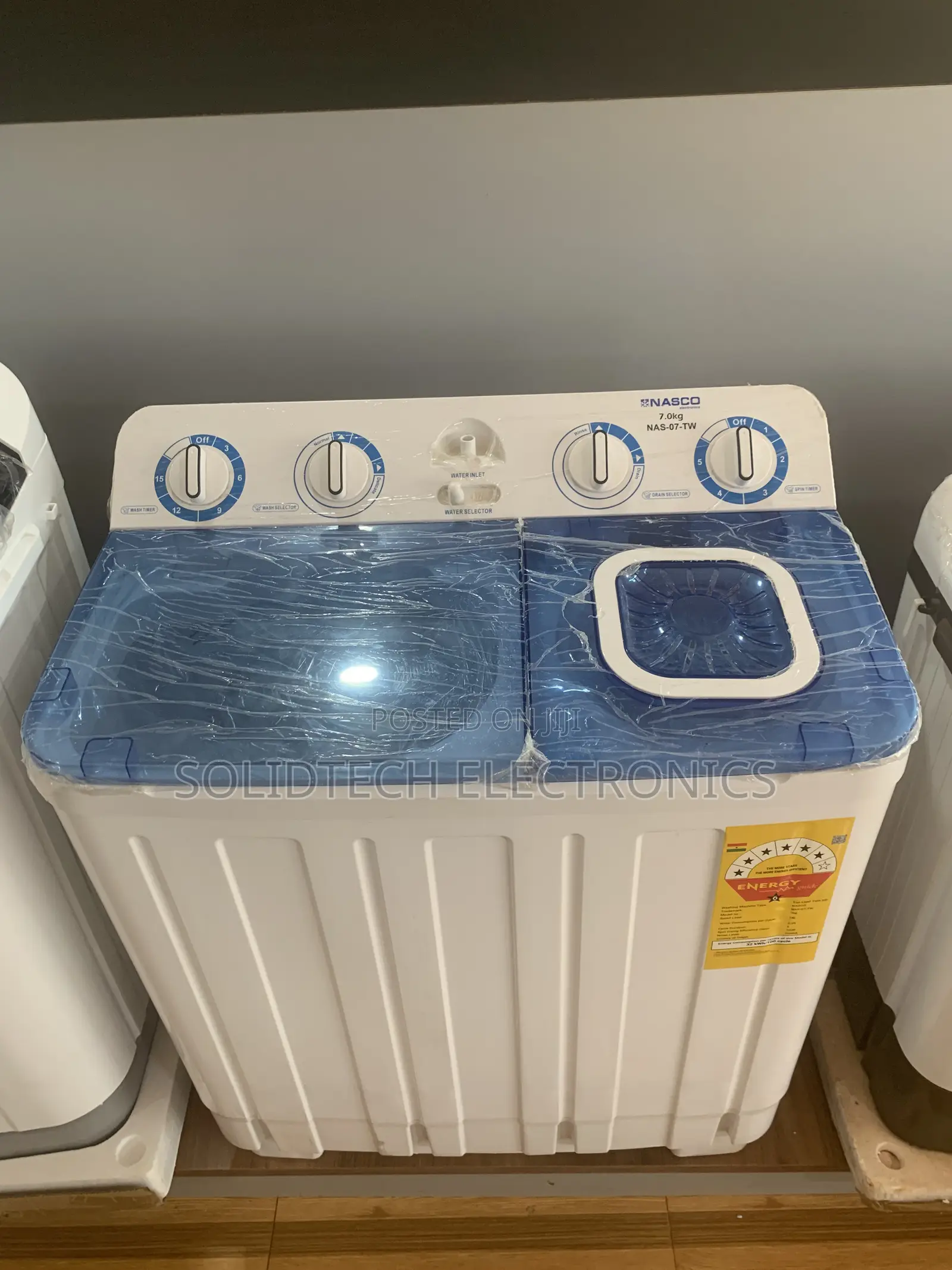 Nasco 7kg Twin Tub Semi-Automatic Whasing Machine Clean & Perfect.