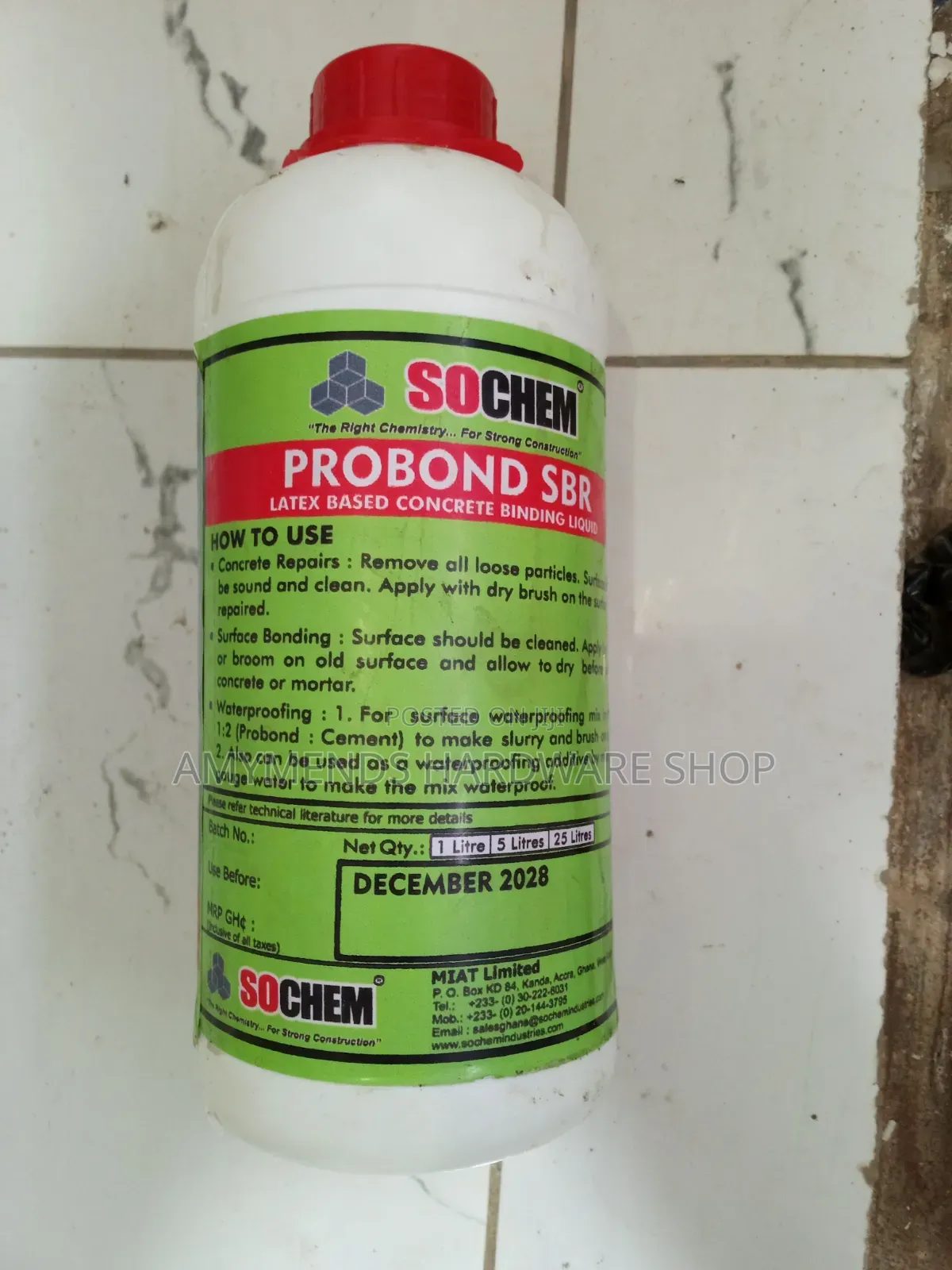 Sochem Probond SBR Latex Based Concrete Binding Liquid