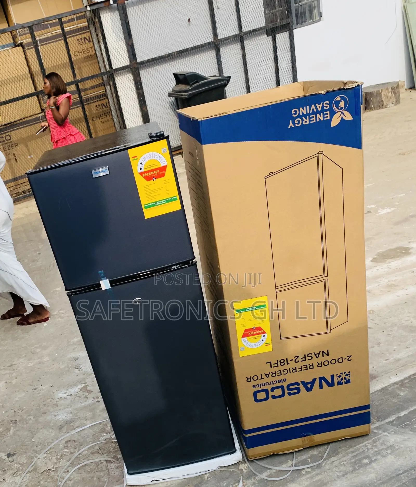 Just Try Nasf2-18fl 158L Chillplus Nasco Grey Fridge