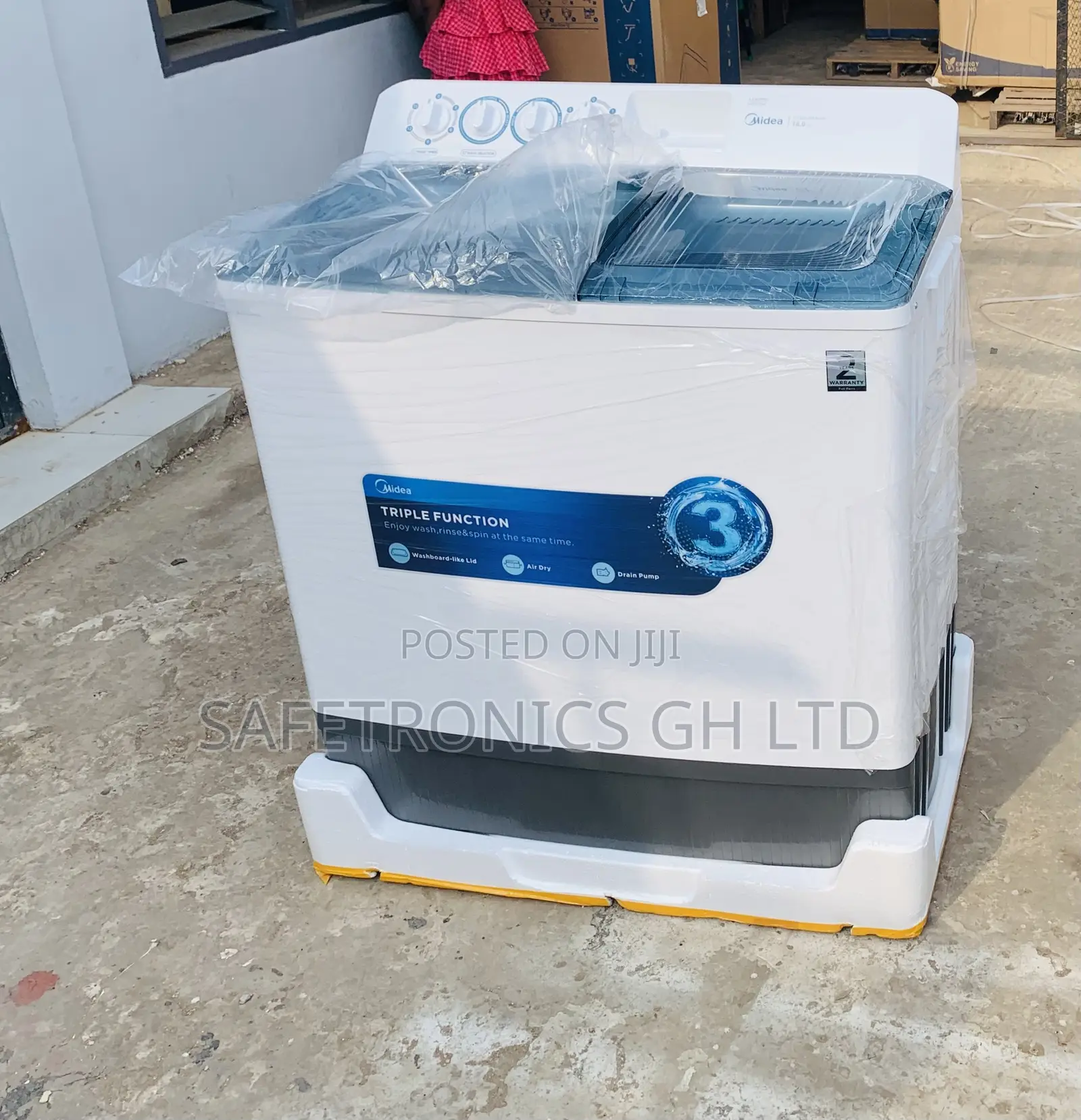 Wash-Glow Midea Twintub 18kg White WashingMachine