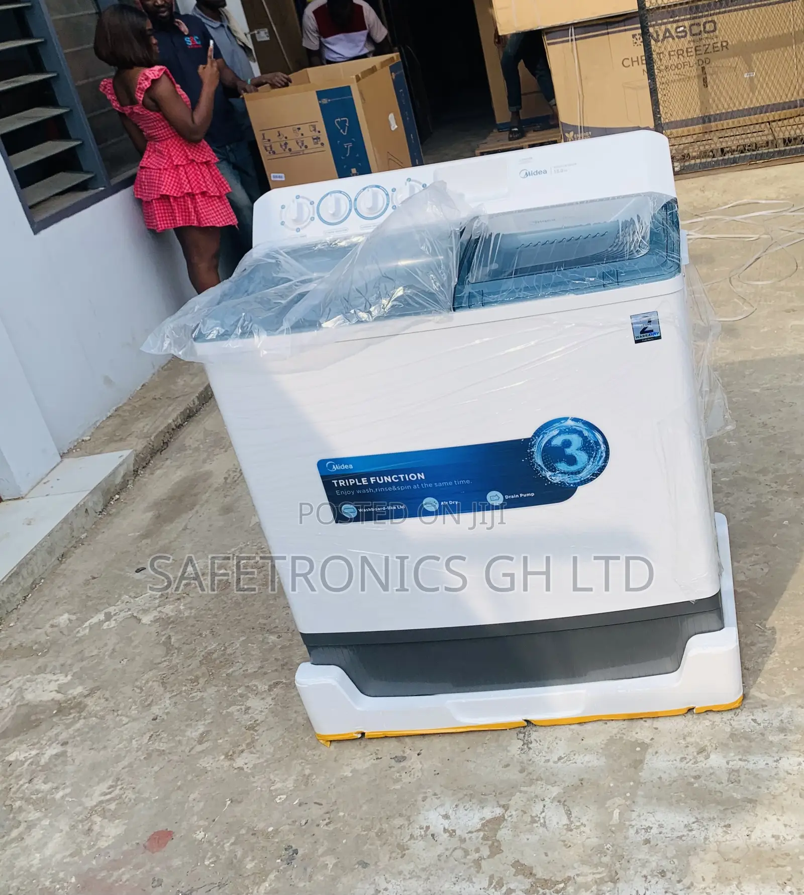 Wash-Glow Midea Twintub 18kg White WashingMachine