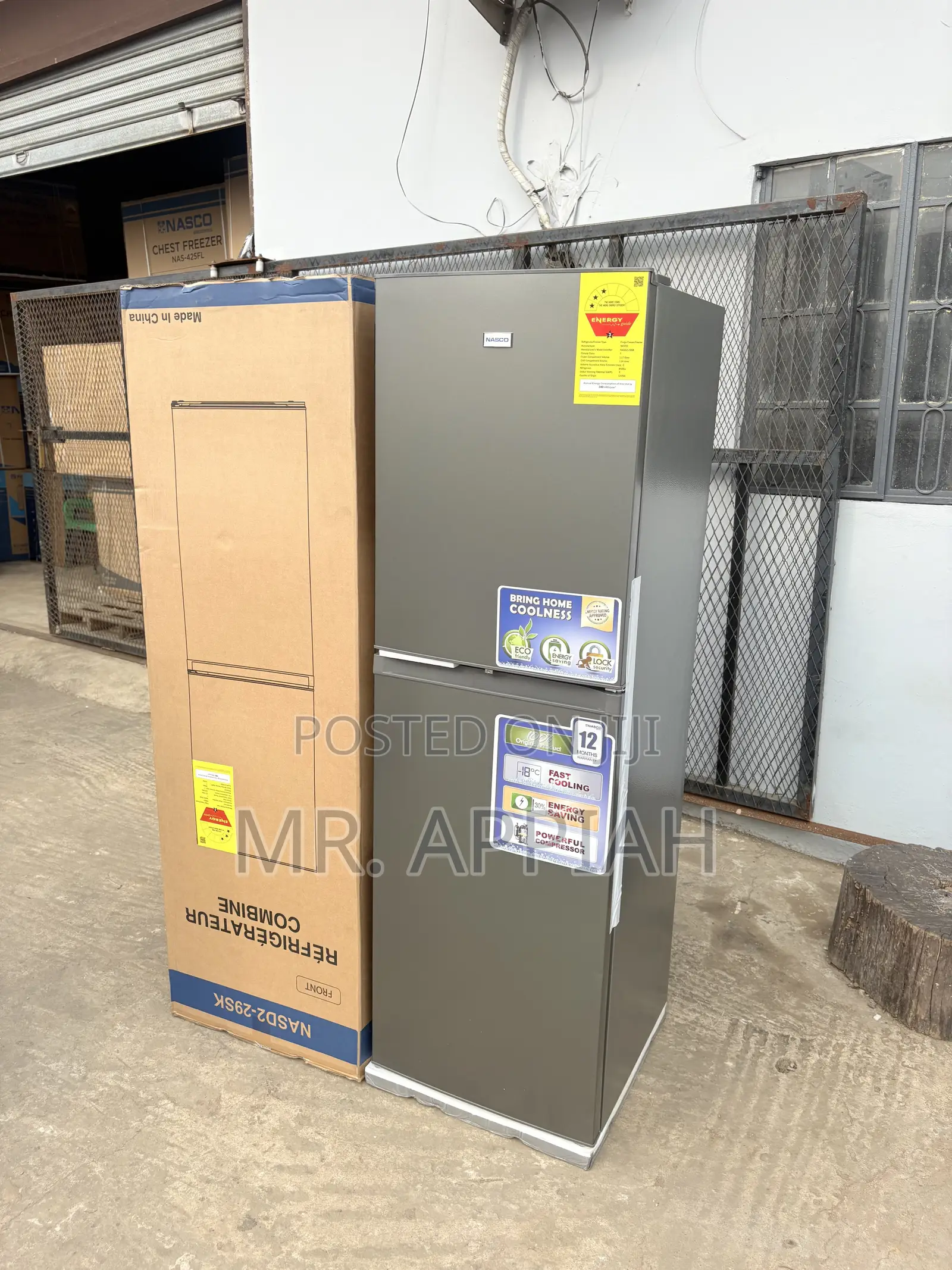 Quality Performance Nasco Double Door Fridge(170L)