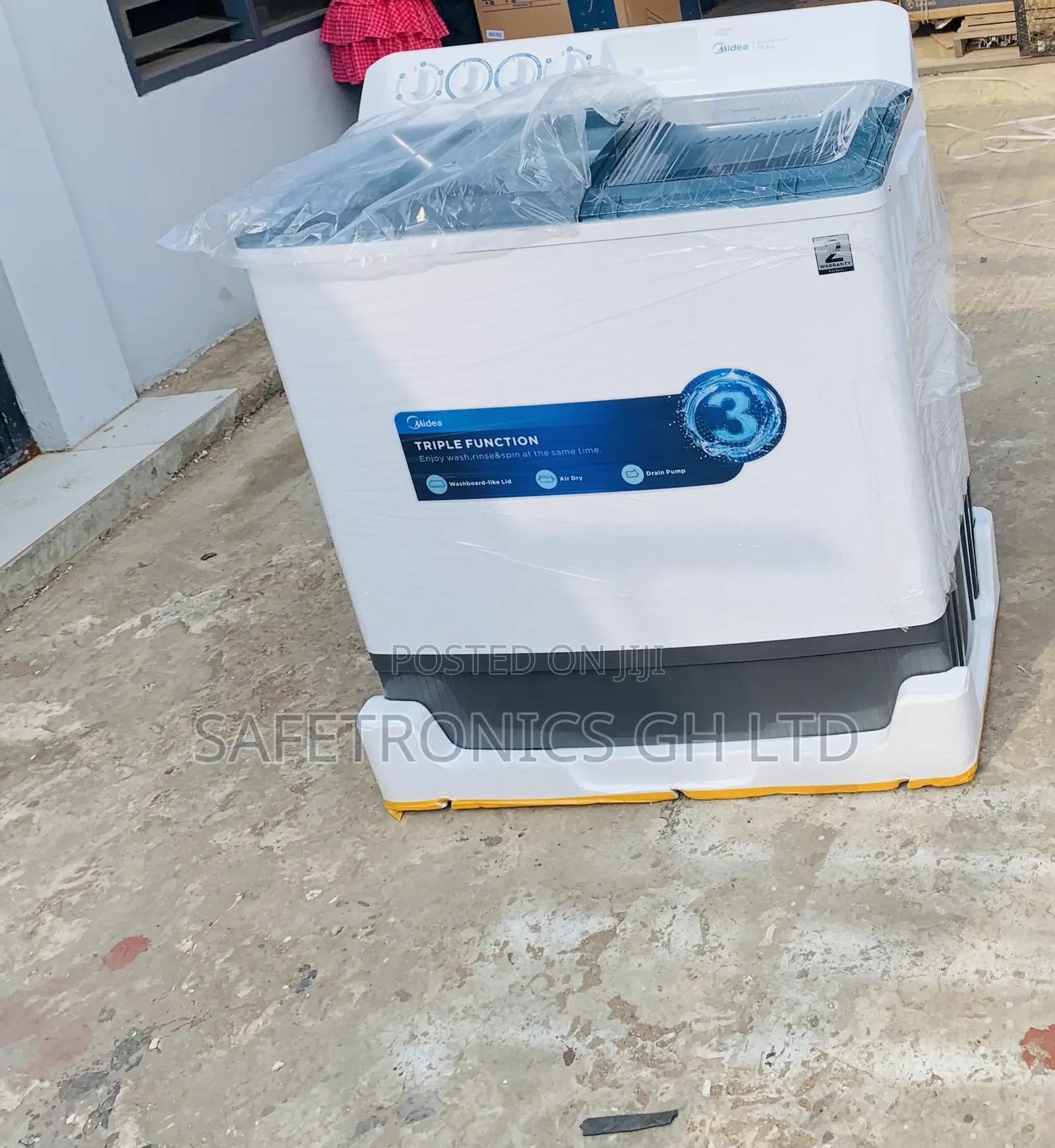 New 18kg Midea TopLoad White Spin-Fresh WashingMachine