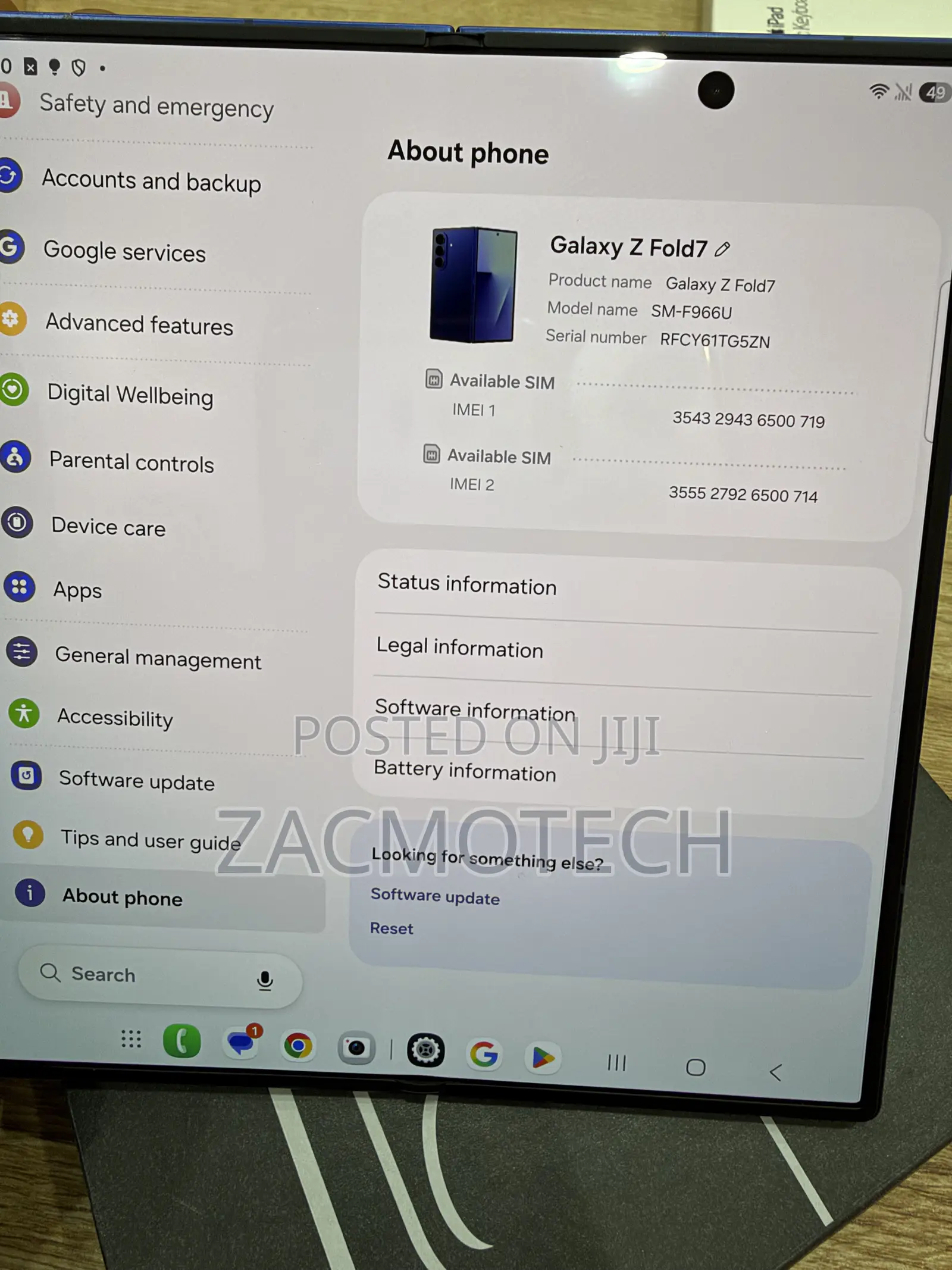Samsung Galaxy Z Fold7 512 GB Blue