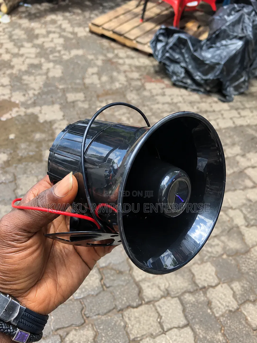 Electronic Siren Horn 12V – 6-Tone Loud Alarm Speaker