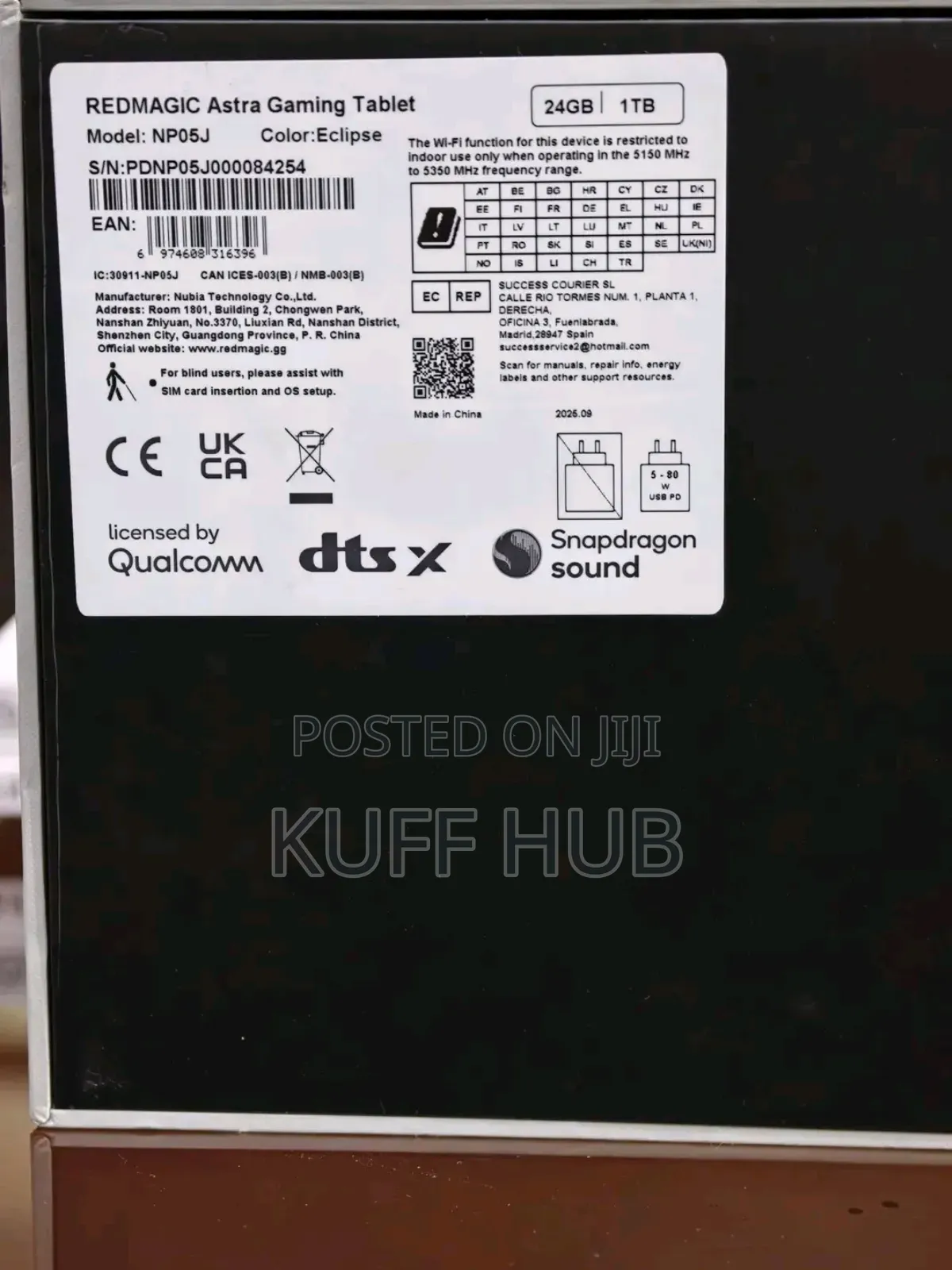 New ZTE nubia RedMagic Astra 1 TB Beige