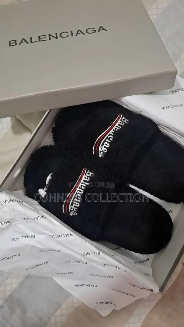 Balenciaga Furry Slides