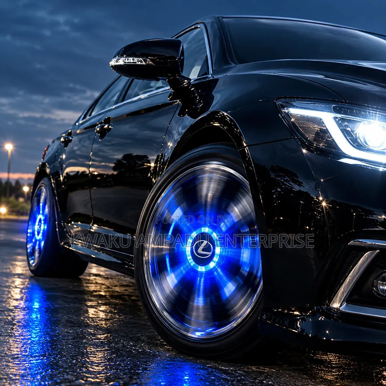 Lexus Premium LED Spinning Wheel Centre Cap
