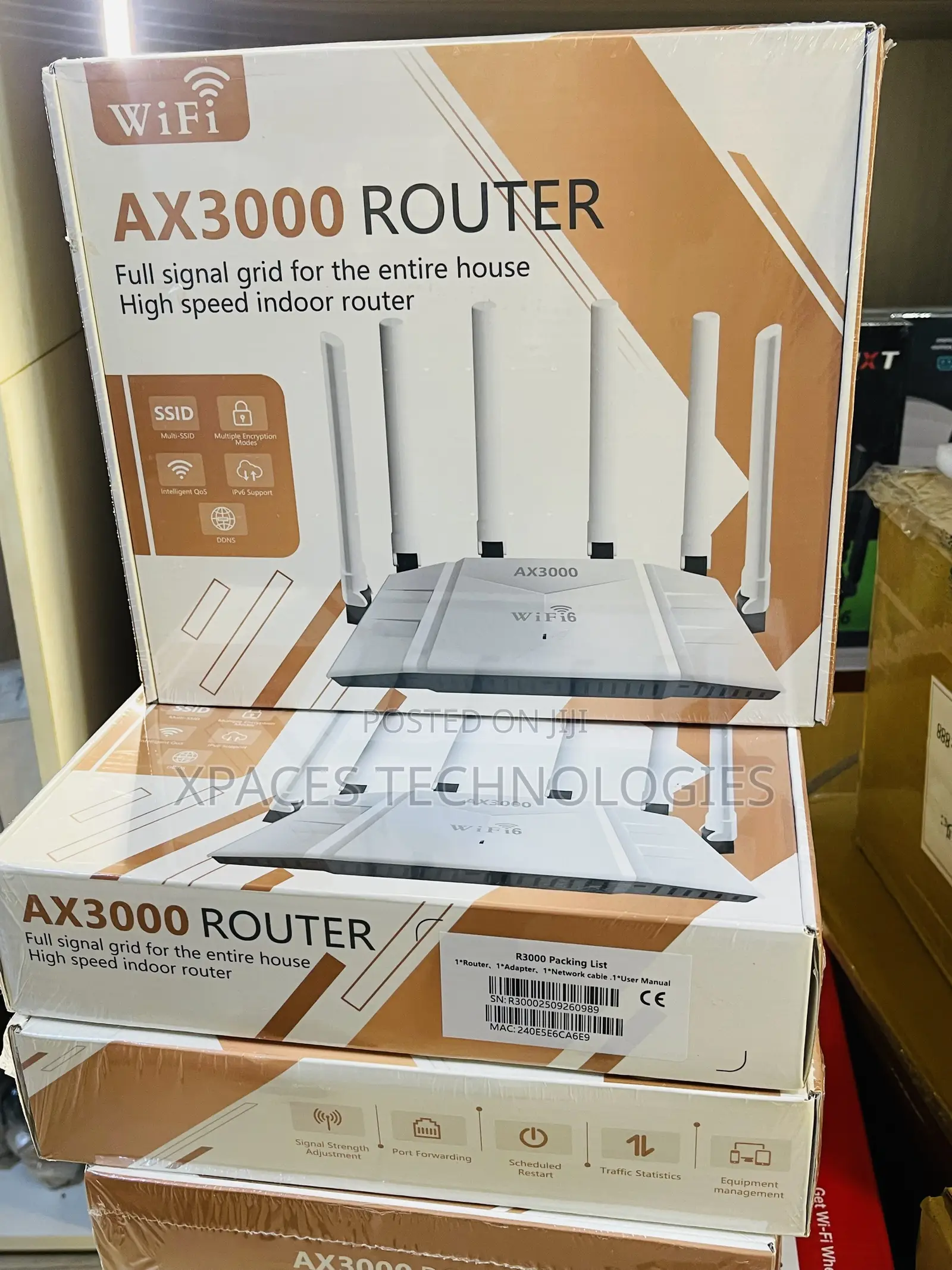 Exquisite AX3000 WIFI6 Dual Band 2.4/5Ghz Gigabit Wireless Mesh Router