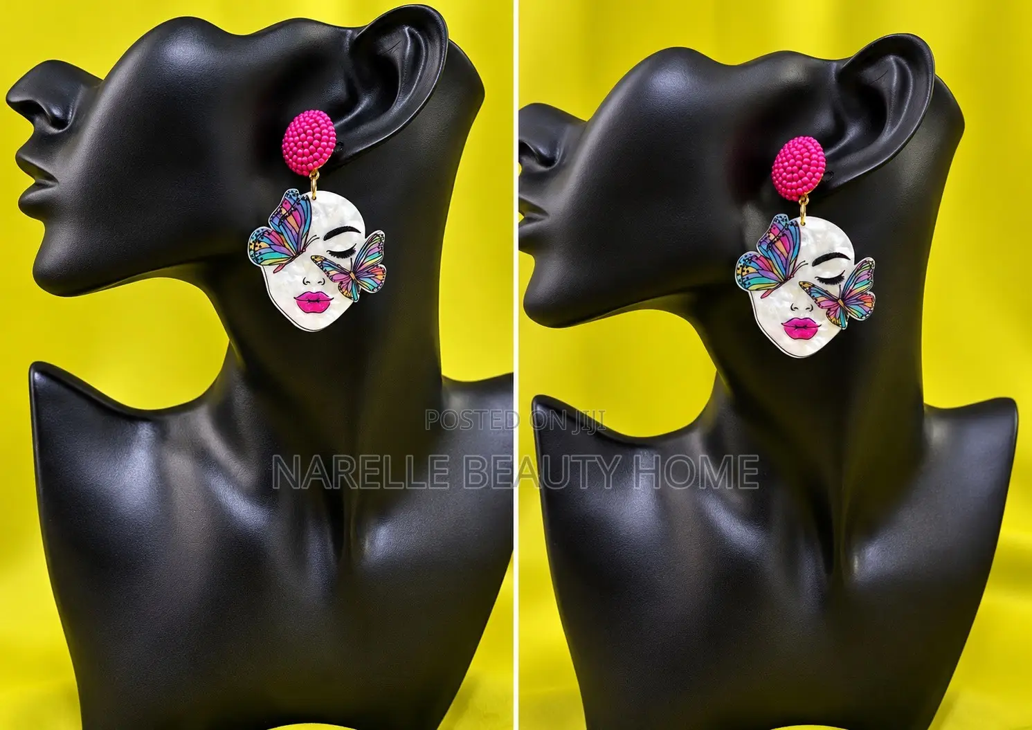 Butterfly Artsy Statement Earrings