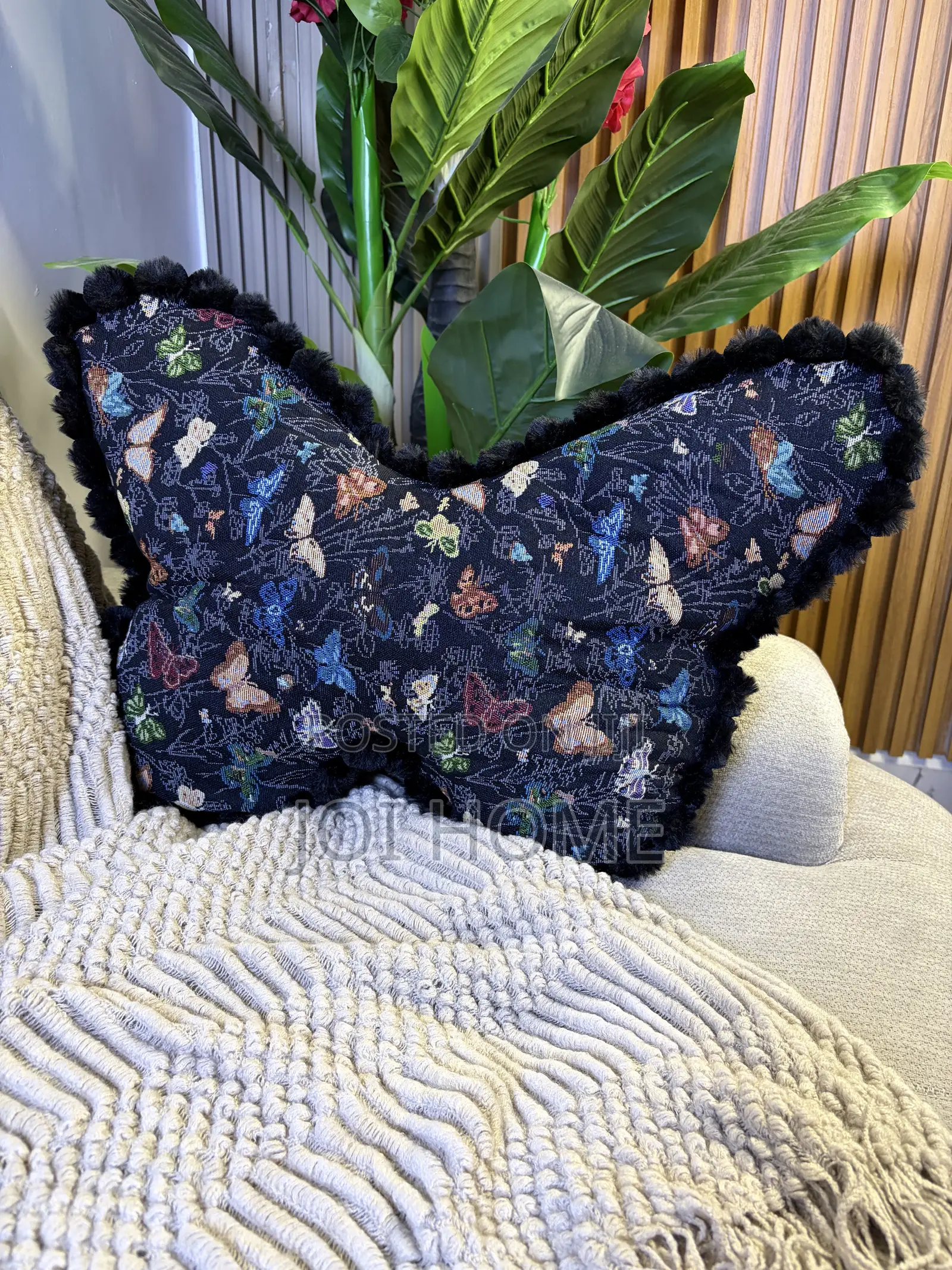 Butterfly-Shape Throw Pillow