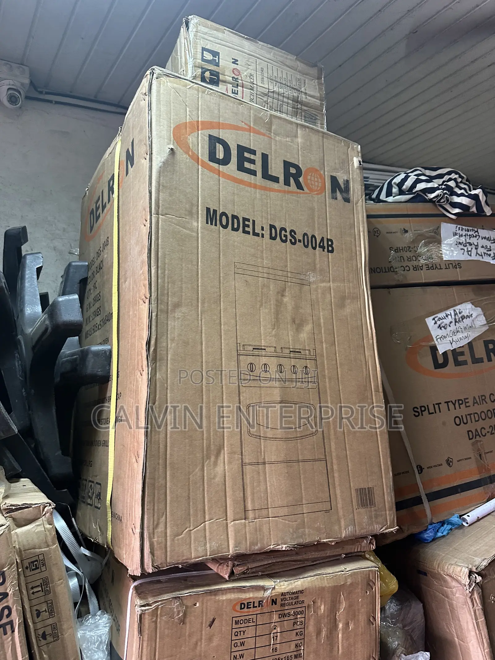 50*50 4 Burner Cooker Oven, Automatic Delron Brand