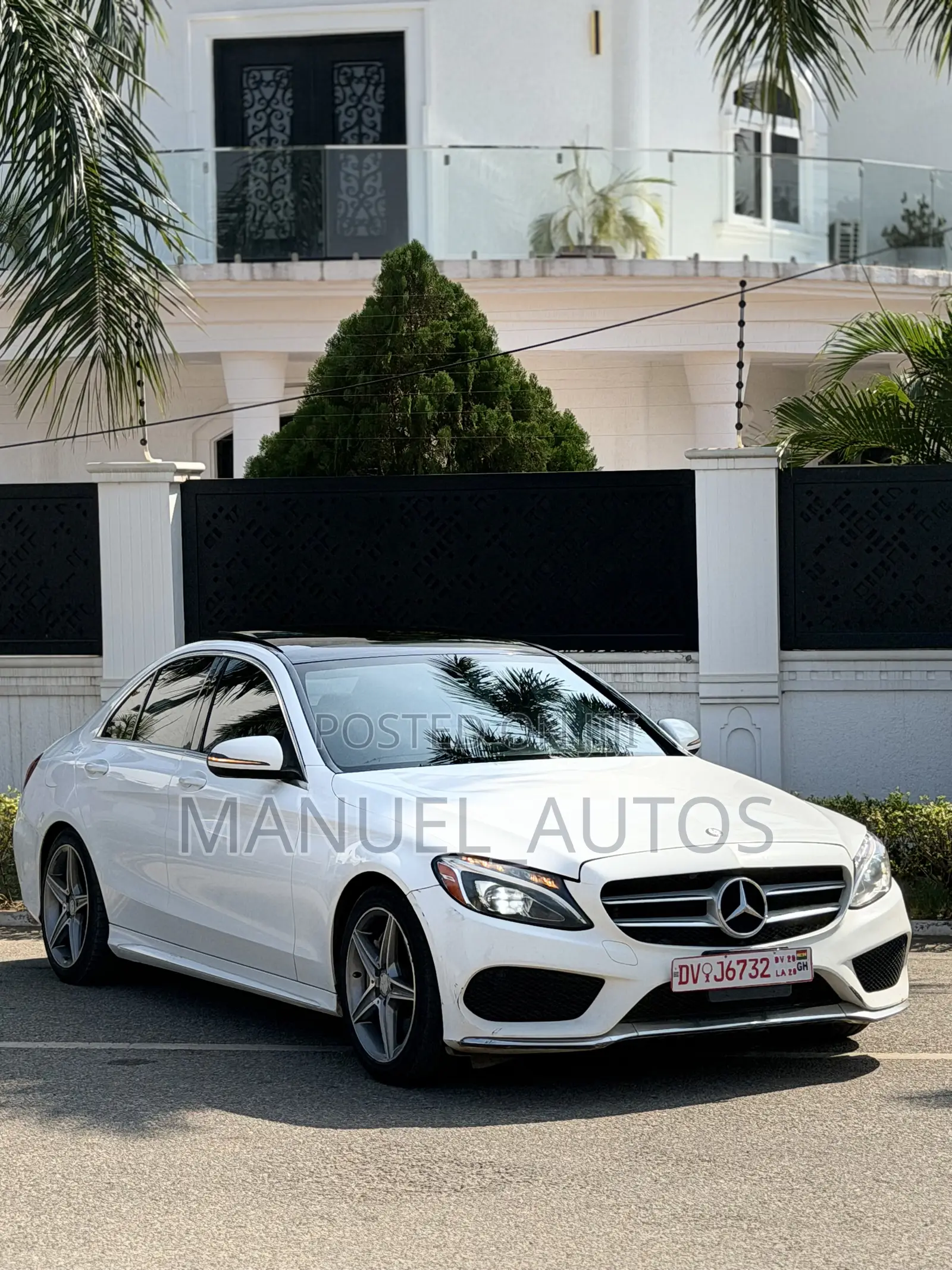 Mercedes-Benz C300 Sport 4Matic Sedan AWD (2.0L 4cyl 7A) 2017 White