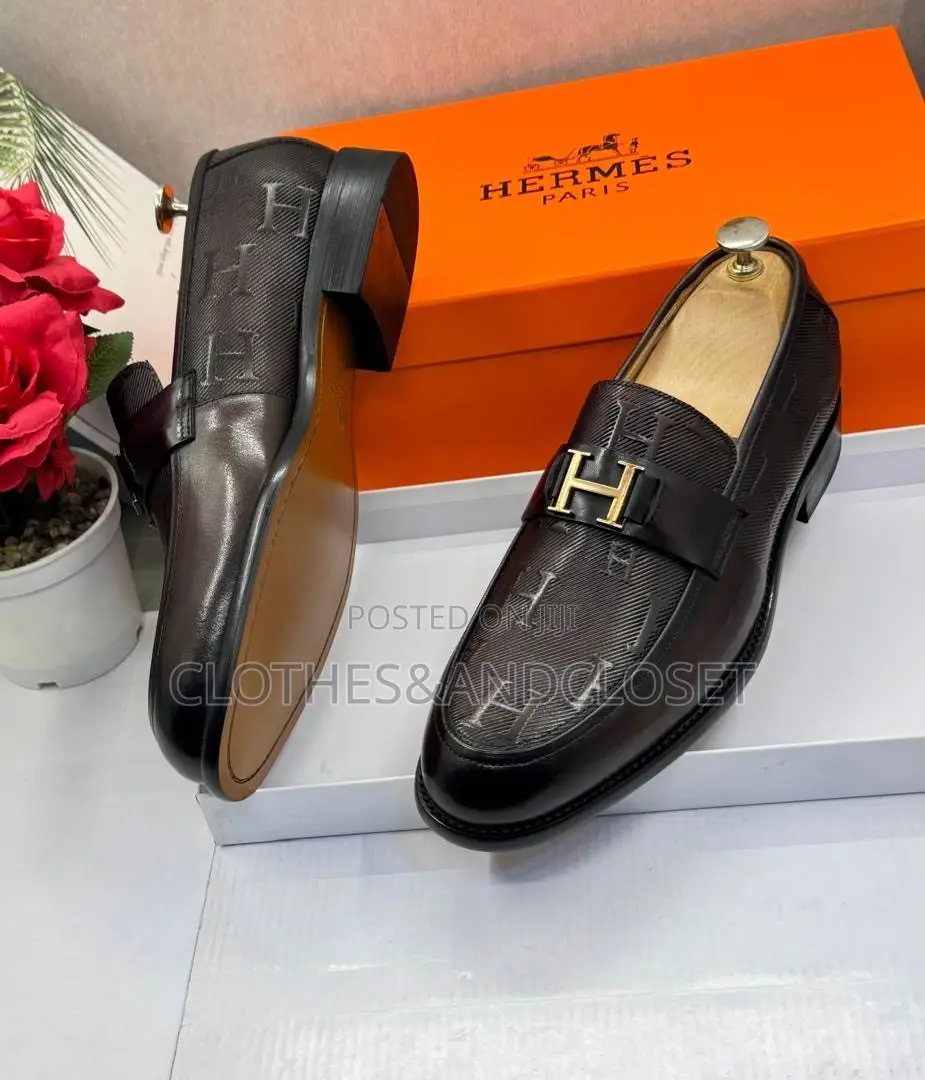 Executive Hermès Paris Men's Dress Loafers