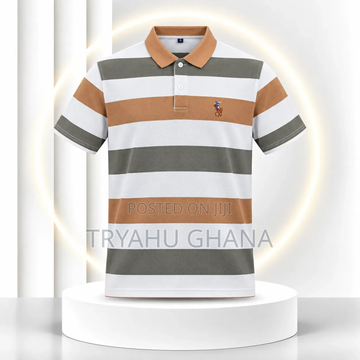 Tryahu Premium Striped Polo for Sale