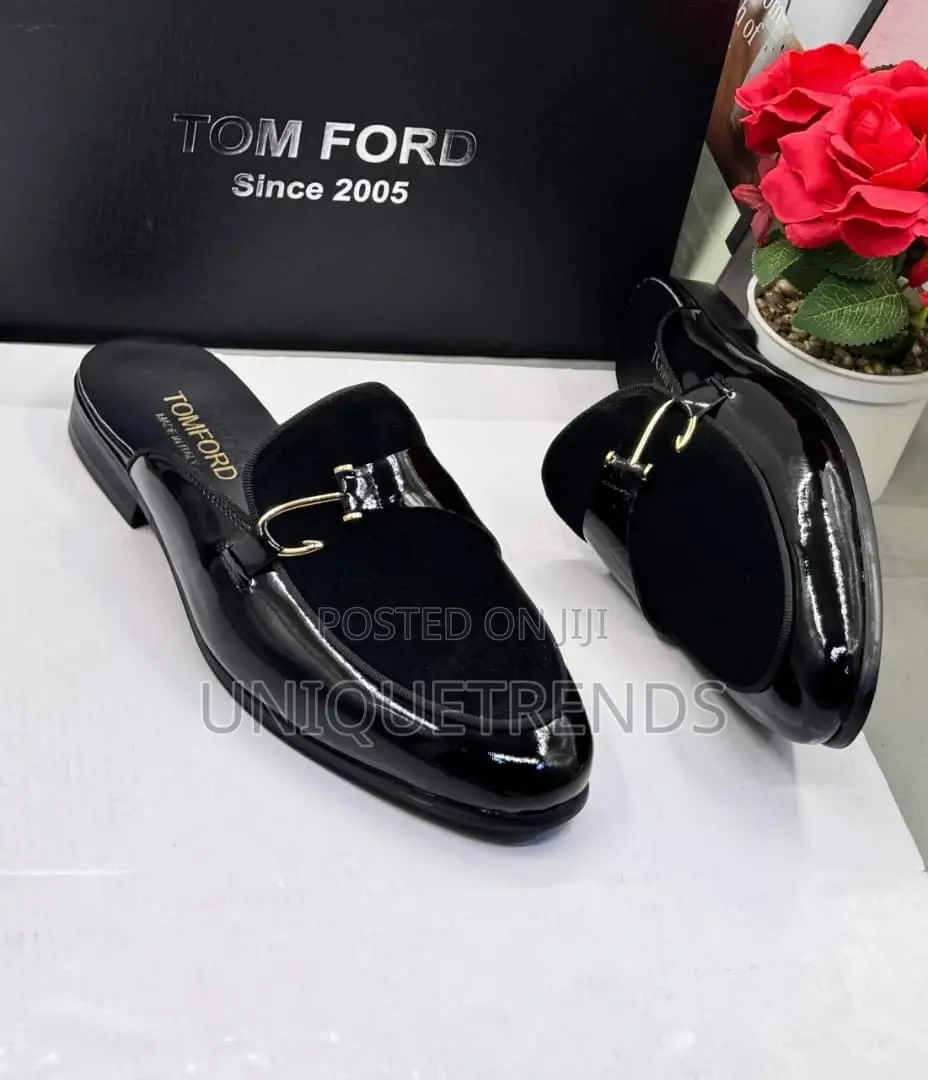 Executive TOM FORD Patent Leather and Suede Half Shoe
