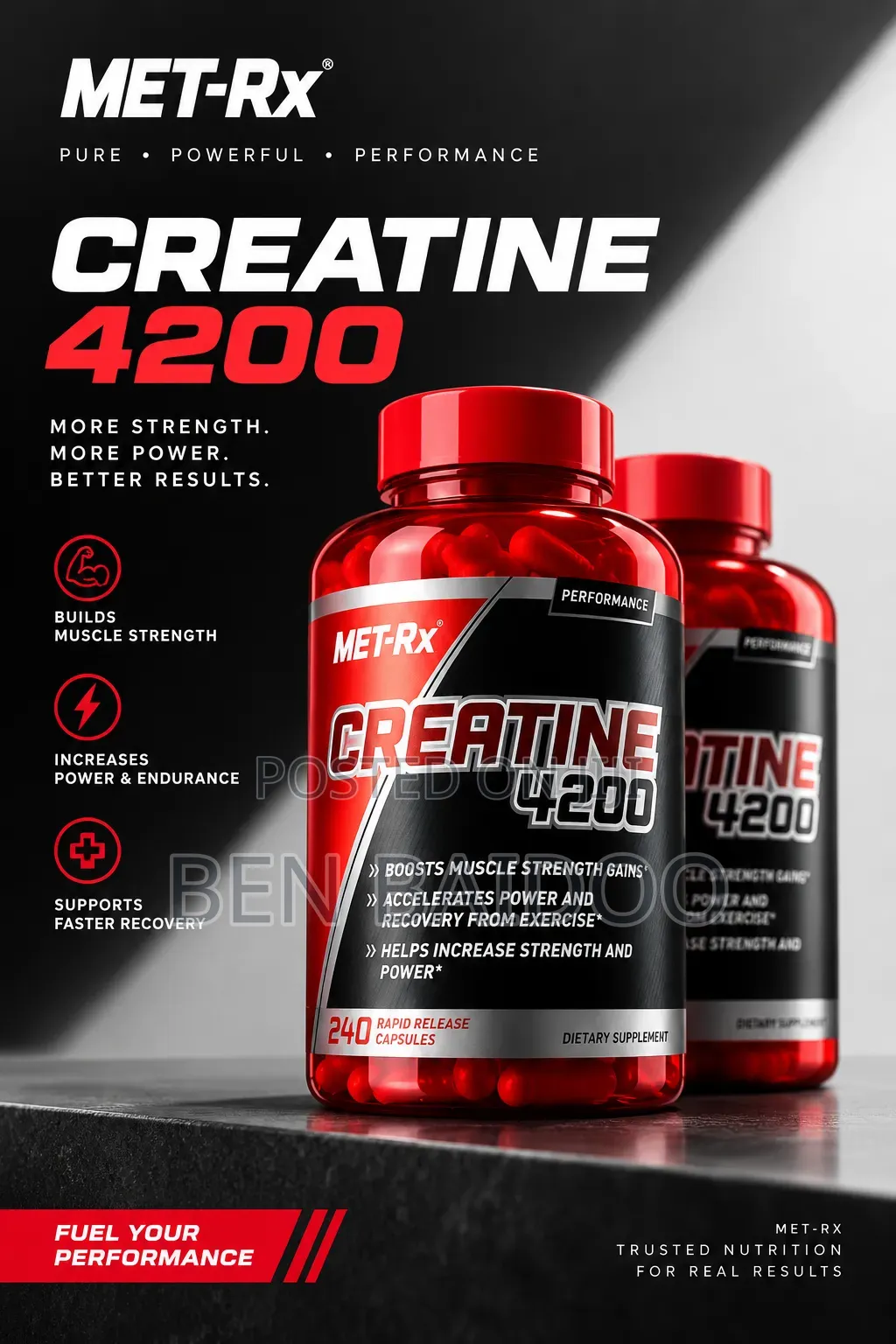 Met-Rx Creatine Capsules (Ultimate Power Booster)