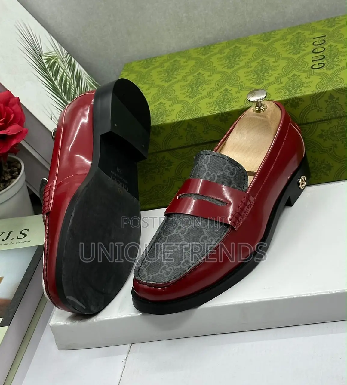 Authentic GUCCI Patent Leather Penny Loafers