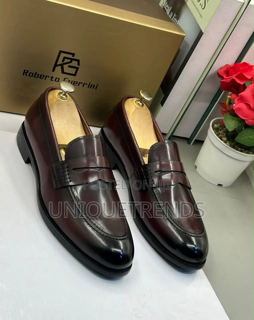 Classy Roberto Guerrini Leather Loafers (Coffee)
