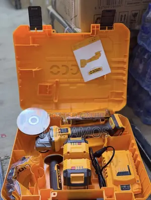 Cordless Angle Grinder + 2x4.0Ah Batteries & 10 Discs - CAGLI271532