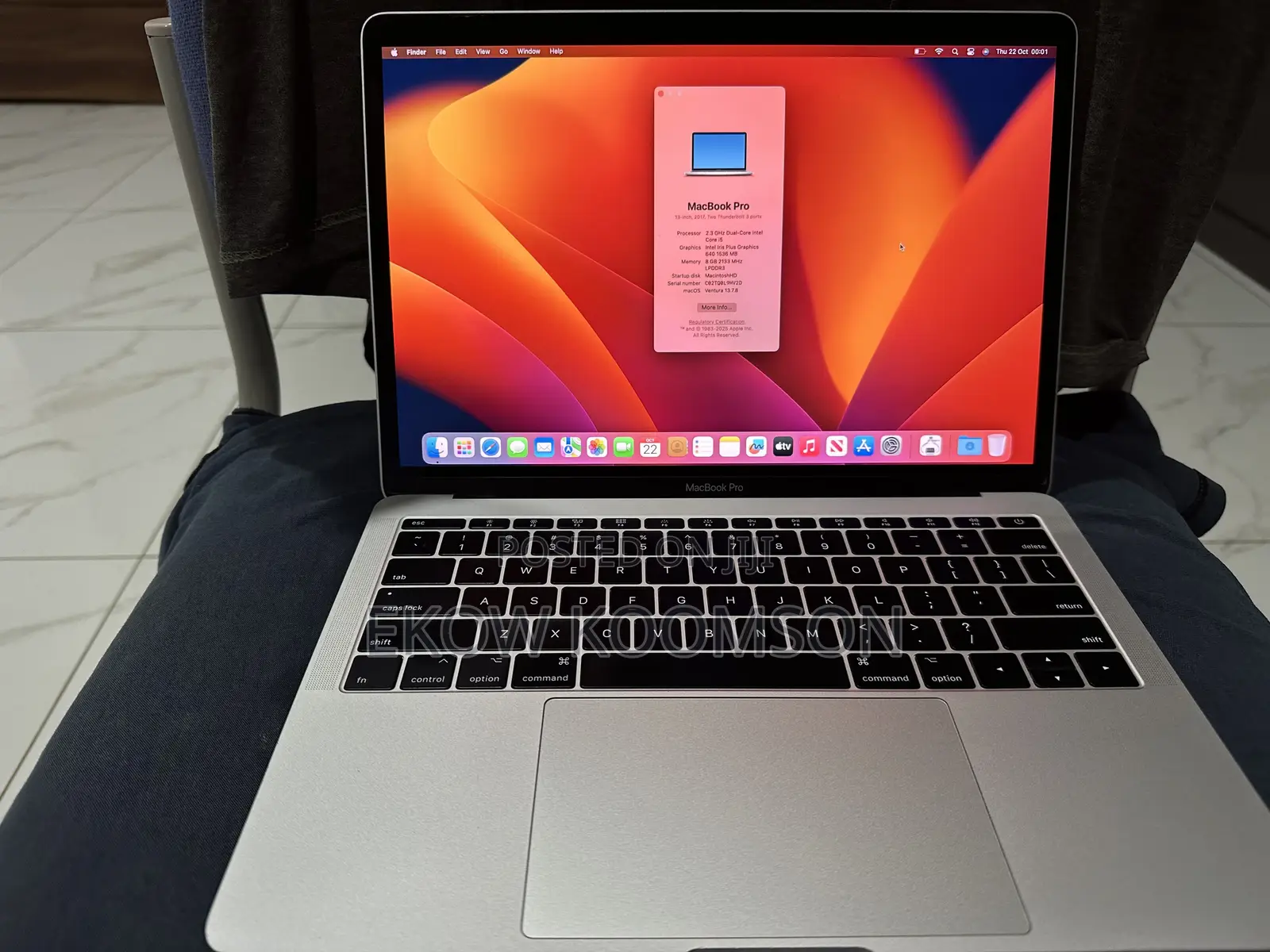 Laptop Apple MacBook Pro 2017 8GB Intel Core i5 SSD 256GB
