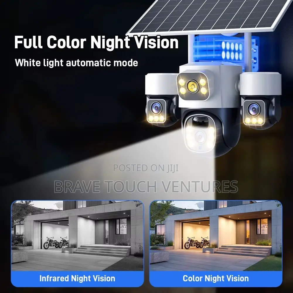 Difang 12x Zoom 3 Lens 4G Sim Solar Power CCTV Security Camera