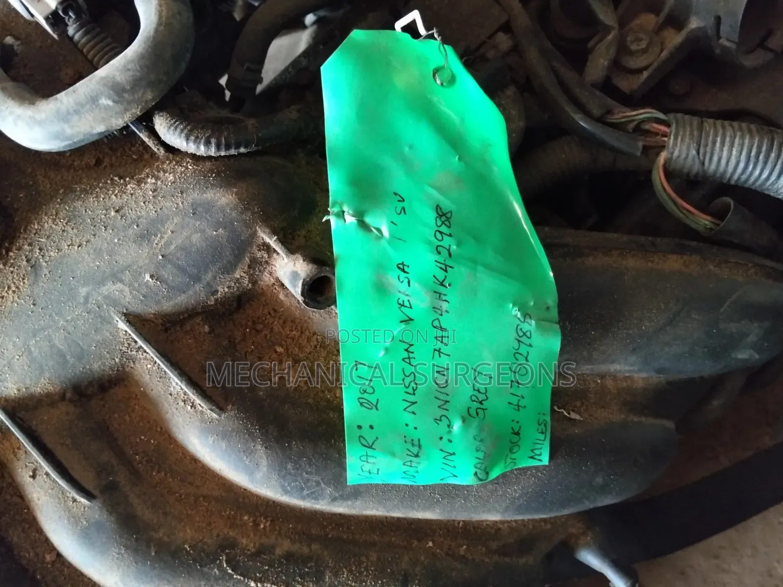 2014-2019 Nissan Versa/Note SV Engine and Transmission (1.6L HR16DE)