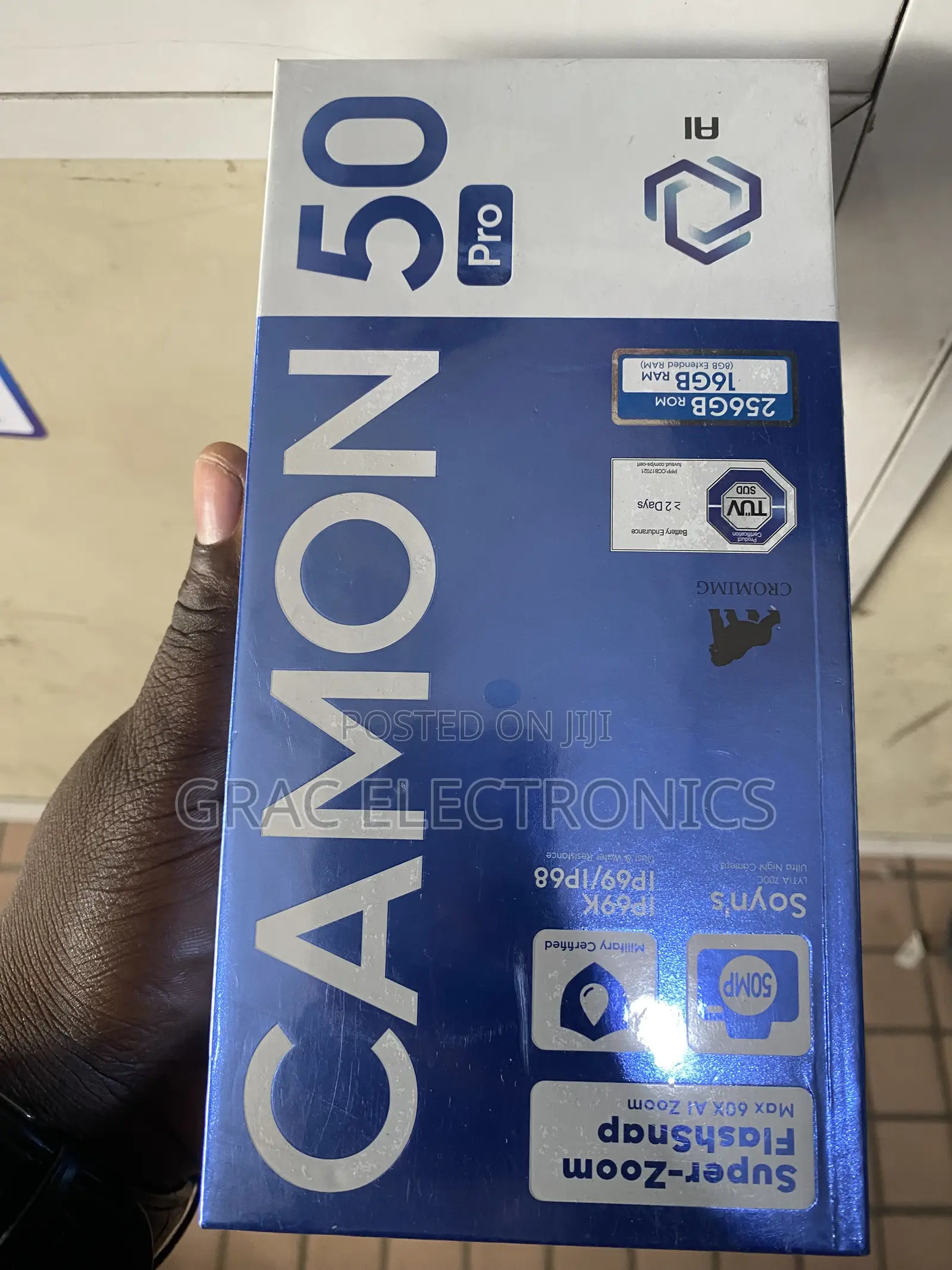 New Tecno Camon 50 Pro 256 GB Black
