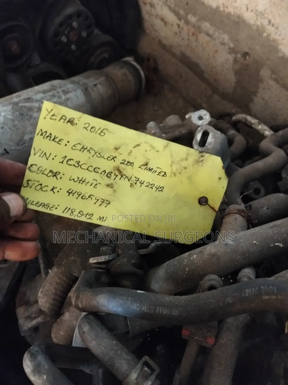 2015-2017 Chrysler 200 2.4L Complete Engine (ED6/ED8)