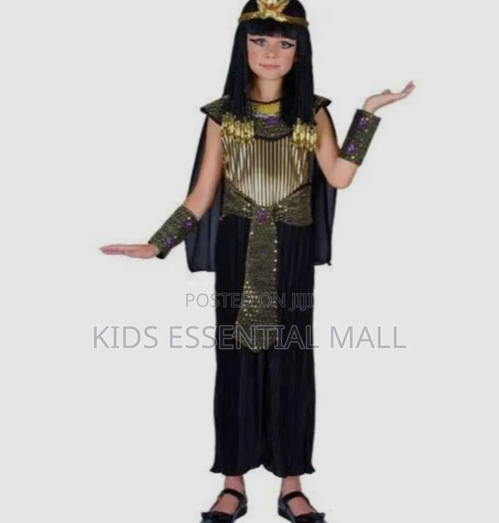 Queen Cleopatra Egyptian Costume for 6 To12 Years S