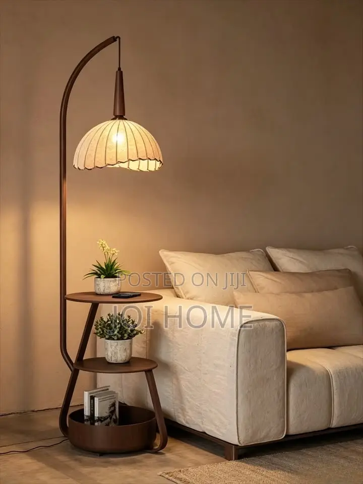 Vintage Floor Lamp With Storage