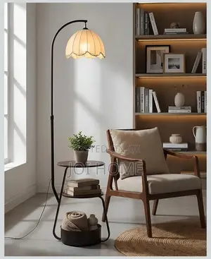 Vintage Floor Lamp With Storage