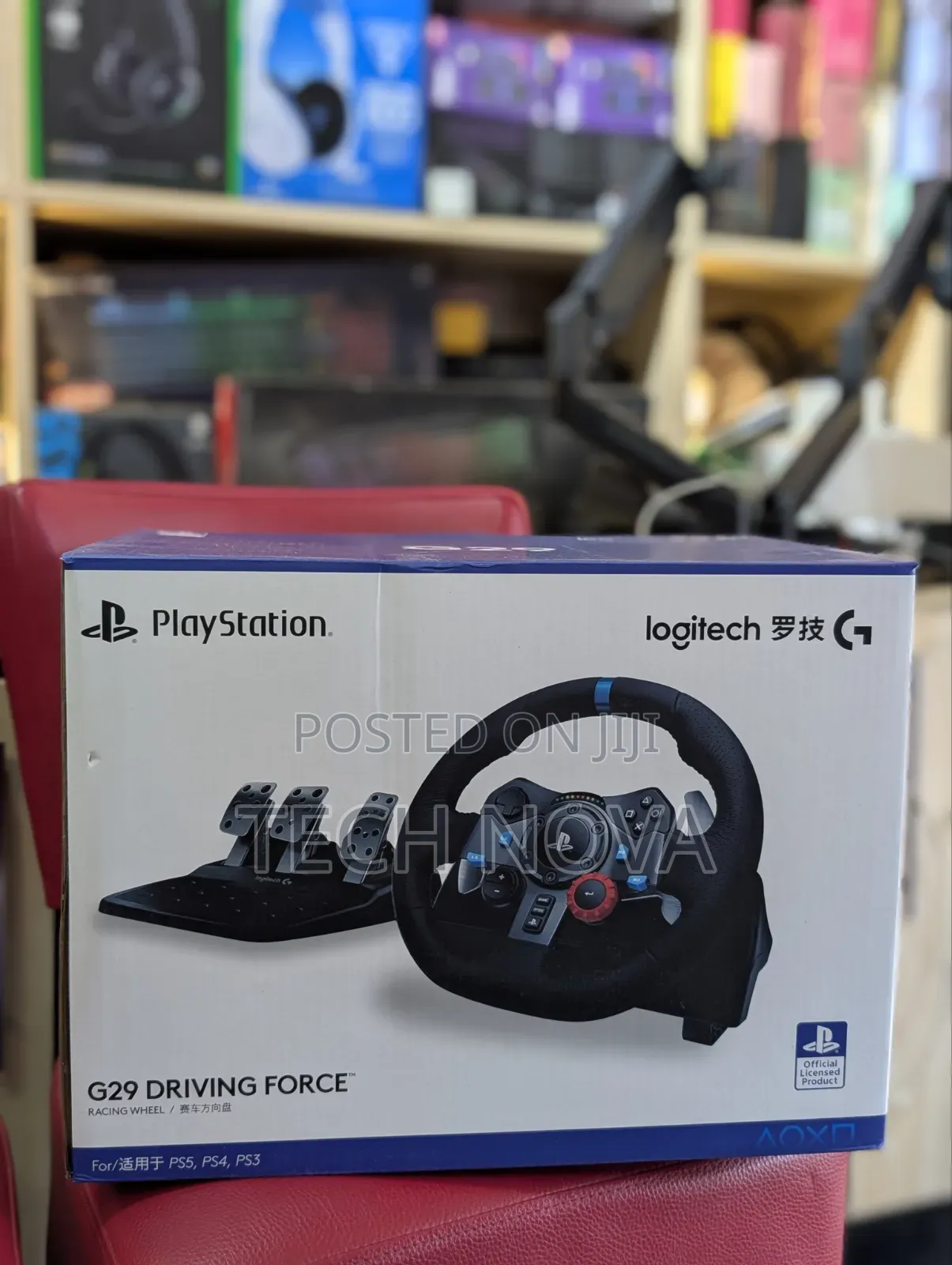 Logitech G29 Driving Force Racing Wheel and Pedals for PS5, PS4 and PC