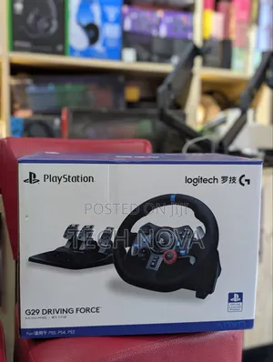 Logitech G29 Driving Force Racing Wheel and Pedals for PS5, PS4 and PC