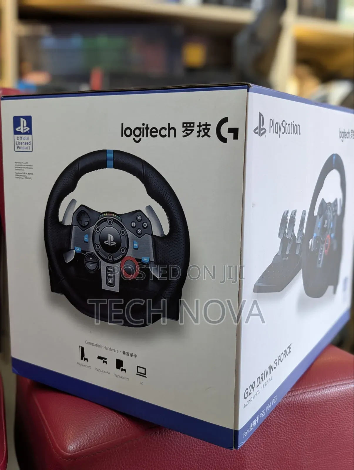 Logitech G29 Driving Force Racing Wheel and Pedals for PS5, PS4 and PC
